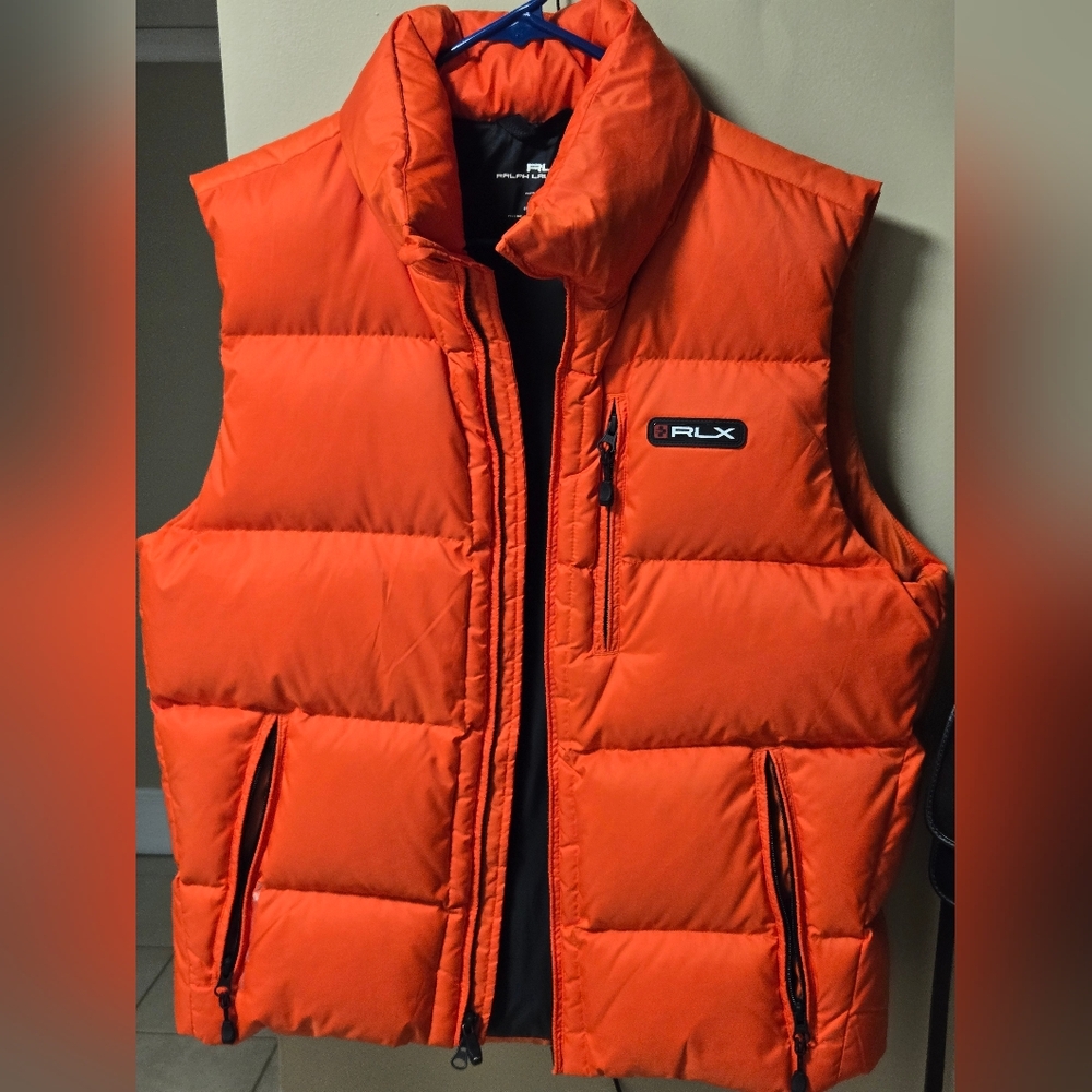Ralph Lauren Men's Vibrant Orange Puffer Vest